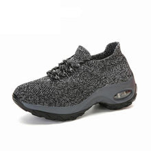 Load image into Gallery viewer, Women's Casual Chunky Sneakers Platform Walking Shoes Fashion Knited Casual Walking Shoes Sock Sneakers Slip On Mesh Air Cushion Comfortable Easy Shoes
