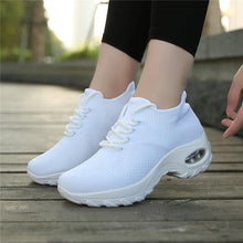 Load image into Gallery viewer, Women's Casual Chunky Sneakers Platform Walking Shoes Fashion Knited Casual Walking Shoes Sock Sneakers Slip On Mesh Air Cushion Comfortable Easy Shoes
