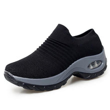 Load image into Gallery viewer, Women's Casual Chunky Sneakers Platform Walking Shoes Fashion Knited Casual Walking Shoes Sock Sneakers Slip On Mesh Air Cushion Comfortable Easy Shoes
