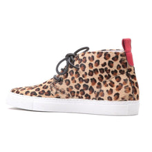 Load image into Gallery viewer, Women's Pony Hair Leopard Chukka Sneaker
