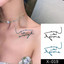Load image into Gallery viewer, Women's Different Stickers Tattoo Temporary Waterproof Neck Arm Leg Tattoo Colorful Design
