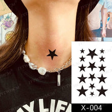 Load image into Gallery viewer, Women's Different Stickers Tattoo Temporary Waterproof Neck Arm Leg Tattoo Colorful Design
