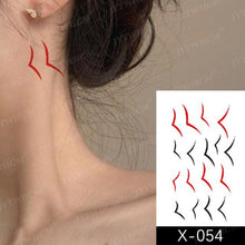 Load image into Gallery viewer, Women's Different Stickers Tattoo Temporary Waterproof Neck Arm Leg Tattoo Colorful Design
