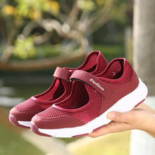 Load image into Gallery viewer, Women's Elegant Walking Shoes Flat Outdoor Comfortable Breathable Casual Soft Sole Lightweight Sport Running Fashion Breathable Mesh Womens Espadrilles
