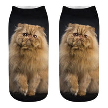 Load image into Gallery viewer, Women's Funny Animal Cute 3D Print Kitten Socks Women Ankle Socks Unisex Socks Fashion Socks Cartoon Cat Fashion Style Casual Boat Socks For Men And Women
