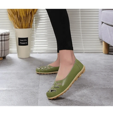 Load image into Gallery viewer, Women's Genuine Leather Flats Sandals Elegant Comfortable Soft Non Slip Design For Women
