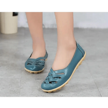 Load image into Gallery viewer, Women's Genuine Leather Flats Sandals Elegant Comfortable Soft Non Slip Design For Women
