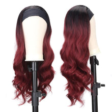 Load image into Gallery viewer, Women's Headband Wig Body Wave Natural Black Blonde Wigs with Headband Fake Hair Synthetic Wigs For Black Women Cosplay Wigs For Women Gifts for girlfriends

