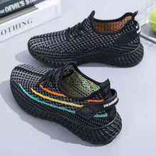 Load image into Gallery viewer, Women's Running Summer Woven Sports Sneakers Fashion Casual Shoe Breathable Mesh Walking Shoes Non Slip Lightweight Breathable Mesh Running Shoes Comfortable Design
