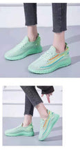 Load image into Gallery viewer, Women's Running Summer Woven Sports Sneakers Fashion Casual Shoe Breathable Mesh Walking Shoes Non Slip Lightweight Breathable Mesh Running Shoes Comfortable Design

