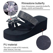 Load image into Gallery viewer, Women's Sandals Summer Slippers Elegant Butterfly Shoes Open Toe Fashion Comfortable Elegant Platform Shoes Pink Sandals For Women Dressy Modern Thick Platform Sandals
