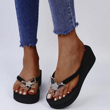 Load image into Gallery viewer, Women's Sandals Summer Slippers Elegant Butterfly Shoes Open Toe Fashion Comfortable Elegant Platform Shoes Pink Sandals For Women Dressy Modern Thick Platform Sandals

