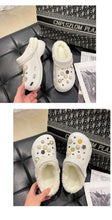 Load image into Gallery viewer, Women's Slippers Summer New Thick Soles Fashion Leather Shoes Flip Flops Women Clogs Winter Slippers Arch Support House Slippers Slip On Garden Shoes Warm Home Shoes
