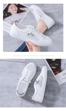 Load image into Gallery viewer, Women's White Casual Sneakers Spring  Summer Breathable Flats Solid Color Mesh Shoes Fashion White Flat Sneakers Women Workout Tennis Walking Gym Fashion Sneakers
