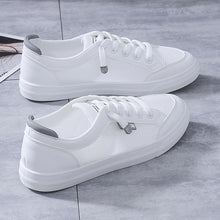 Load image into Gallery viewer, Women's White Casual Sneakers Spring  Summer Breathable Flats Solid Color Mesh Shoes Fashion White Flat Sneakers Women Workout Tennis Walking Gym Fashion Sneakers
