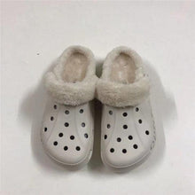 Load image into Gallery viewer, Women Sandals Winter Hole Slippers Outside Shoes For Women Slippers For Home Men's and Women's Classic Lined Clog Warm And Fuzzy Slippers Fur Lined Clogs Winter Garden Shoes Warm House Slippers
