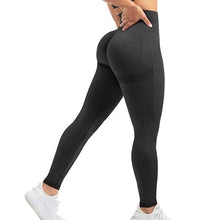 Load image into Gallery viewer, Women Seamless Workout Leggings High Waist Push Up Leggings Seamless Leggings Women Yoga Pants Fitness Push Up Leggings Workout Gym Pants Female Ladies Fashion Legging Bright Colors Yellow Sports Leggings
