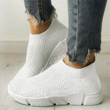 Load image into Gallery viewer, Women Slip On White Sneakers Vulcanize Shoes Super Light Women Casual Breathable Walking Shoes Lightweight Running Shoes Mesh Workout Casual Espadrilles Sports Sneakers
