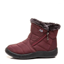 Load image into Gallery viewer, Women Snow Boots Warm Short Fur Plush Winter Ankle Boots Zip Comfort Warm Shoes Anti-Slip Fur Lined Ankle Short Boots Waterproof Slip On Outdoor Lightweight Shoes
