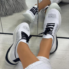 Load image into Gallery viewer, Women Sport Elegant Sneakers Platform Shoes Flats Solid Casual Spring Summer New Fashion Women's Vulcanized Running Sneakers Walking Tennis Shoes Lightweight Breathable Design

