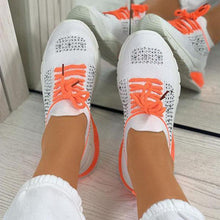 Load image into Gallery viewer, Women Sport Elegant Sneakers Platform Shoes Flats Solid Casual Spring Summer New Fashion Women's Vulcanized Running Sneakers Walking Tennis Shoes Lightweight Breathable Design
