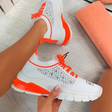 Load image into Gallery viewer, Women Sport Elegant Sneakers Platform Shoes Flats Solid Casual Spring Summer New Fashion Women's Vulcanized Running Sneakers Walking Tennis Shoes Lightweight Breathable Design
