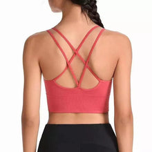 Load image into Gallery viewer, Women Sports Bra Sexy Brathable Sports Top Yoga Bra Push Up Top Female Gym Fitness Sports Underwear Female Seamless bra
