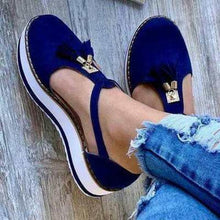 Load image into Gallery viewer, Women Summer Sandals Fashion Buckle Strap Solid Cover Heel Flat Platform Heel Casual Summer Strappy Cut Out Closed Toe Sandals Comfy Chunky Slippers For Indoor Outdoor
