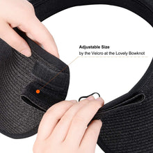 Load image into Gallery viewer, Women Summer Visors Hat Foldable Sun Cap Sun Visor Hats for Women Wide Women's Beach Summer Hat Women's Fedoras Large Beach Hats Lady Beach UV Protection Caps Soft Comfortable Hat
