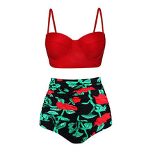 Load image into Gallery viewer, Women Swimsuits Vintage Push Up Polka Dot Plus Size Bathing Suits High Waist Bikini Underwire High Waist Swimsuit Bathing Suits Bikini Women Swimsuits Vintage Push Up Bathing Suits
