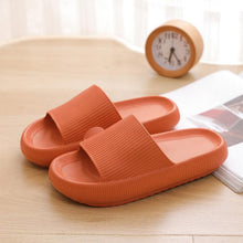 Load image into Gallery viewer, Women Thick Platform Slippers Summer Fashion EVA Soft Sole Beach Slide Sandals Open Toe Soft Home Shoes Non-Slip Soft Shower Spa Bath Pool Gym House Sandals For Indoor And Outdoor
