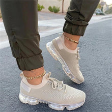 Load image into Gallery viewer, Women Trendy Sneakers Fashion Cushion Lace Up Running Sport Sneakers Outdoor Sport Shoes Spring Summer Couple Cushion Flats Training Running Breathable Sneakers

