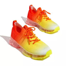 Load image into Gallery viewer, Women Trendy Sneakers Fashion Cushion Lace Up Running Sport Sneakers Outdoor Sport Shoes Spring Summer Couple Cushion Flats Training Running Breathable Sneakers
