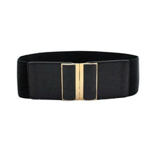 Load image into Gallery viewer, Women Vintage Stretch Belt Unique Black Elastic Design Stretchy Luxury Waistband Stylish Women Waist Belts

