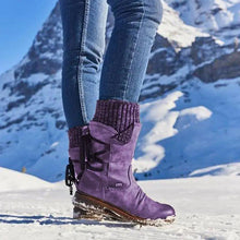 Load image into Gallery viewer, Women Winter Boots Strong Hoof Heels Fashion Comfort Warm Design
