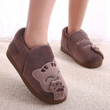Load image into Gallery viewer, Women Winter Home Slippers Cat Shoes Non-Slip Soft Winter Warm House Slippers Indoor Bedroom Couples Shoes Womens Slippers Slip On Memory Foam House Outdoor Indoor Warm Fuzzy Plush Slippers
