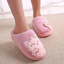 Load image into Gallery viewer, Women Winter Home Slippers Cat Shoes Non-Slip Soft Winter Warm House Slippers Indoor Bedroom Couples Shoes Womens Slippers Slip On Memory Foam House Outdoor Indoor Warm Fuzzy Plush Slippers
