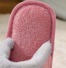 Load image into Gallery viewer, Women Winter Home Slippers Cute Shoes Non-Slip Soft Winter Warm Slipper Indoor Bedroom Couples Floor Shoes Women's House Slippers Indoor Memory Foam Cotton-Blend Knitted Autumn Winter Slippers
