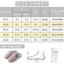 Load image into Gallery viewer, Women Winter Warm Fur Slippers Mens House Shoes Comfort Flat Heel Home Indoor Bedroom Warm Soft Cozy Fleece Lining House Slippers Memory Foam Slippers Winter Bedroom Shoes
