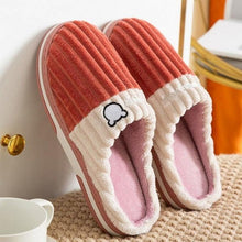 Load image into Gallery viewer, Women Winter Warm Fur Slippers Mens House Shoes Comfort Flat Heel Home Indoor Bedroom Warm Soft Cozy Fleece Lining House Slippers Memory Foam Slippers Winter Bedroom Shoes
