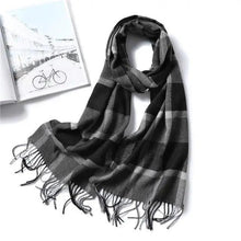 Load image into Gallery viewer, Women Winter Warm Scarf Shawl Fashion Plain  Soft Long Scarves For Women Casual Wear Travel Friendly Scarfs  Warm Winter Scarf Double Sided Thick Shawl Women Students Scarf
