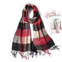 Load image into Gallery viewer, Women Winter Warm Scarf Shawl Fashion Plain  Soft Long Scarves For Women Casual Wear Travel Friendly Scarfs  Warm Winter Scarf Double Sided Thick Shawl Women Students Scarf
