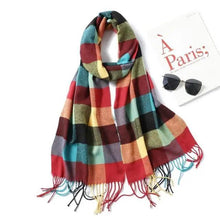 Load image into Gallery viewer, Women Winter Warm Scarf Shawl Fashion Plain  Soft Long Scarves For Women Casual Wear Travel Friendly Scarfs  Warm Winter Scarf Double Sided Thick Shawl Women Students Scarf
