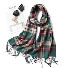 Load image into Gallery viewer, Women Winter Warm Scarf Shawl Fashion Plain  Soft Long Scarves For Women Casual Wear Travel Friendly Scarfs  Warm Winter Scarf Double Sided Thick Shawl Women Students Scarf
