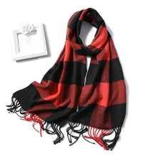 Load image into Gallery viewer, Women Winter Warm Scarf Shawl Fashion Plain  Soft Long Scarves For Women Casual Wear Travel Friendly Scarfs  Warm Winter Scarf Double Sided Thick Shawl Women Students Scarf
