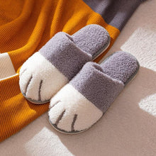 Load image into Gallery viewer, Women Winter Warm Slippers Indoor Bedroom House Flat Floor Plush Shoes Non Slip Fluffy Slippers Cute Cat Fur Slippers Slip on Memory Foam House Outdoor Indoor Warm Fuzzy Plush Fleece Lining Bedroom Comfy Home Living Room Shoes
