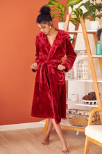 Load image into Gallery viewer, Women’s Plush Hooded Robe - Spa-Worthy Comfort at Home
