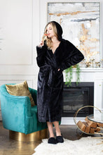 Load image into Gallery viewer, Women’s Plush Hooded Robe - Spa-Worthy Comfort at Home
