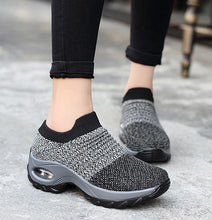 Load image into Gallery viewer, Womens Breathable Sneakers New Mesh Women Shoes Slip-On Air Cushion Casual Walking Shoes Lightweight Breathable Mesh Athletic Running Shoes Fashion Slip-on Sock Sneakers
