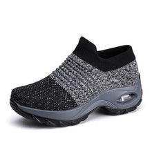 Load image into Gallery viewer, Womens Breathable Sneakers New Mesh Women Shoes Slip-On Air Cushion Casual Walking Shoes Lightweight Breathable Mesh Athletic Running Shoes Fashion Slip-on Sock Sneakers
